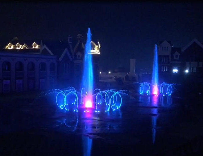 河南洛阳广场喷泉