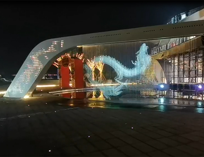 温州商业广场水帘